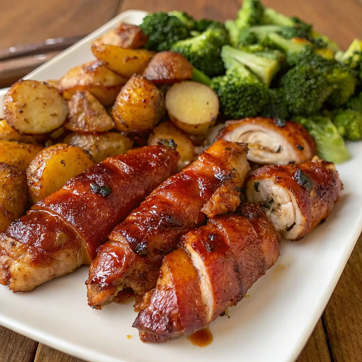 Crispy Bacon Wrapped Chicken Tenders