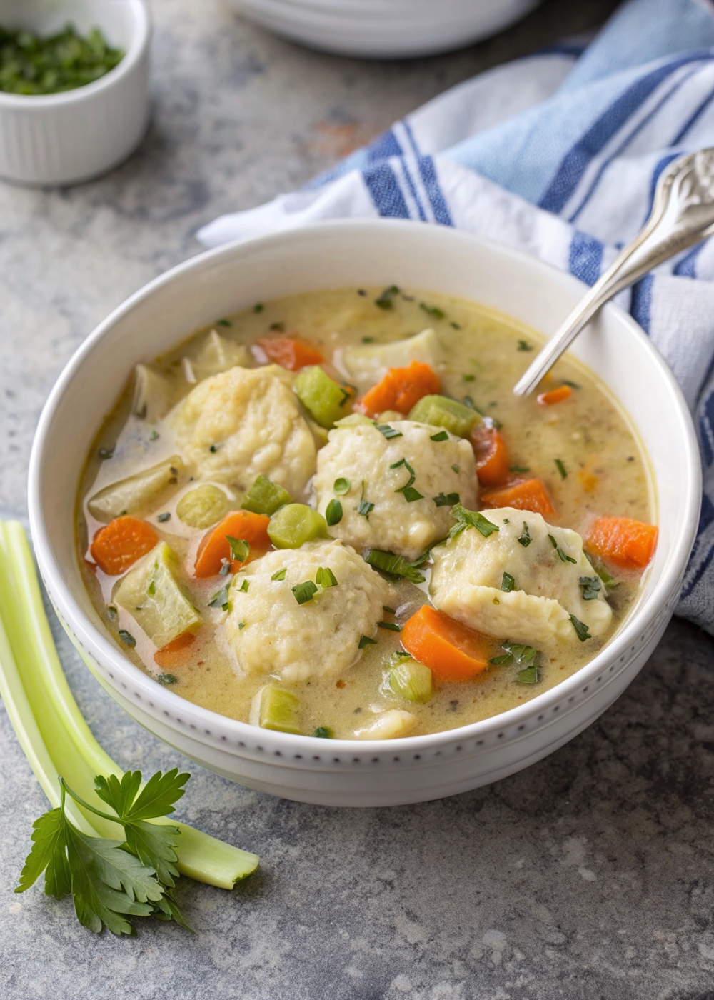 Old Fashioned Home Made Chicken & Dumplings