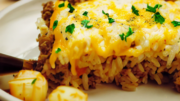 Easy Hamburger Rice Casserole