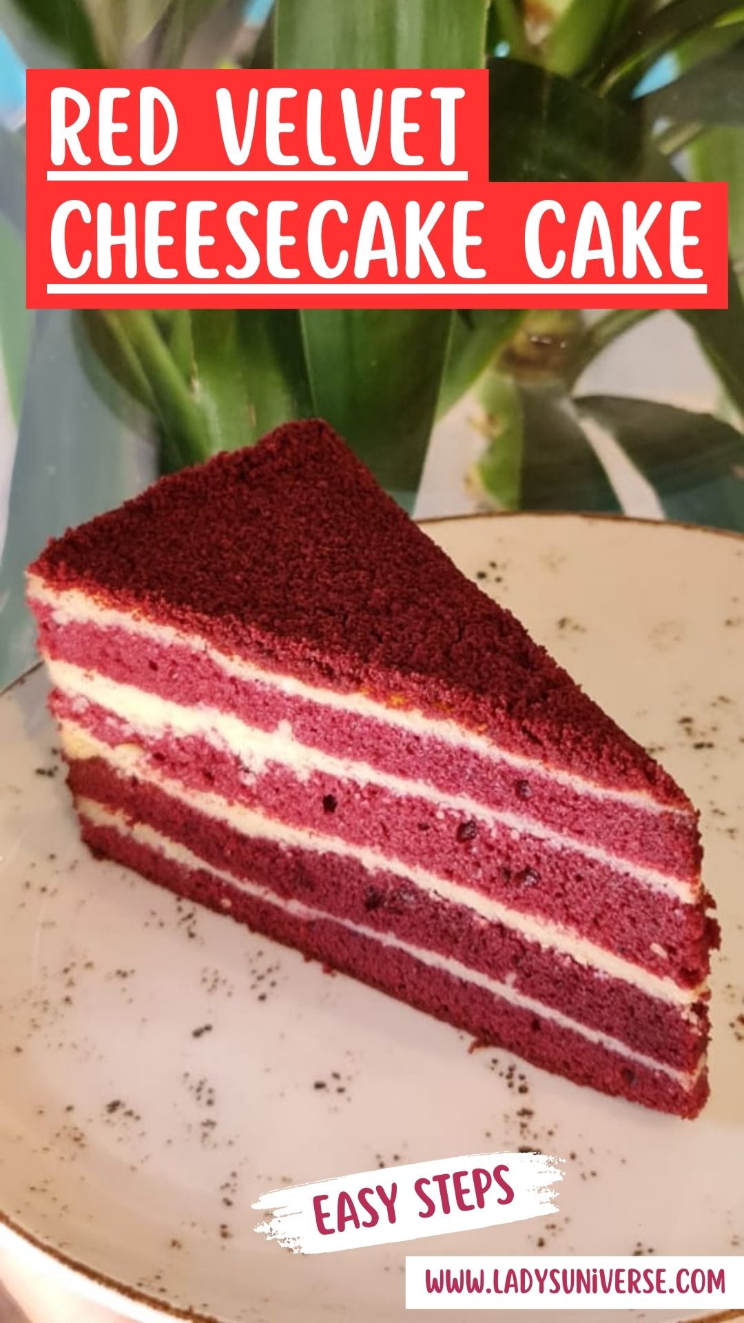 Red Velvet Cheesecake Cake