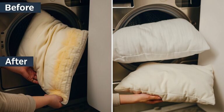 Cleaning Yellowing Pillows