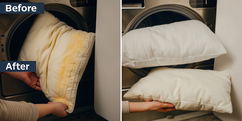 Cleaning Yellowing Pillows