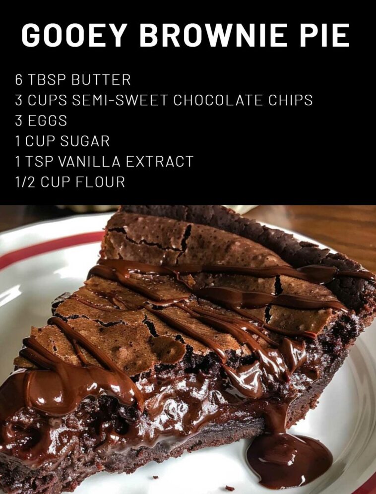 Gooey Brownie Pie