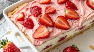 Strawberry Cream Cheese Icebox Cake