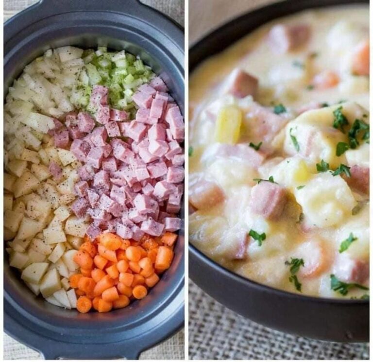 Slow Cooker Ham and Potato Soup