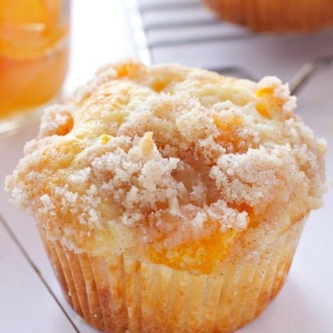 Peach Cobbler Muffins Story