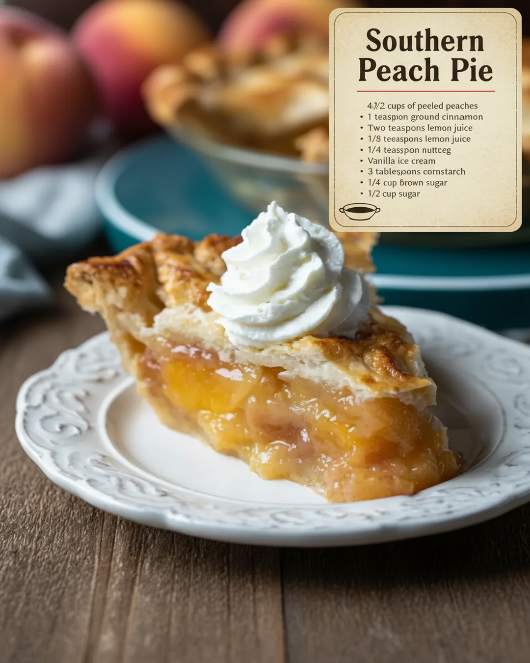 Southern Peach Pie