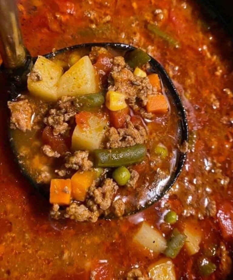 GRANDMA’S HAMBURGER & VEGETABLE SOUP