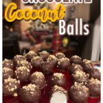 chocolate coconut balls, no bake chocolate coconut balls, chocolate coconut balls recipe, 5 ingredient chocolate coconut balls, chocolate coconut balls recipes