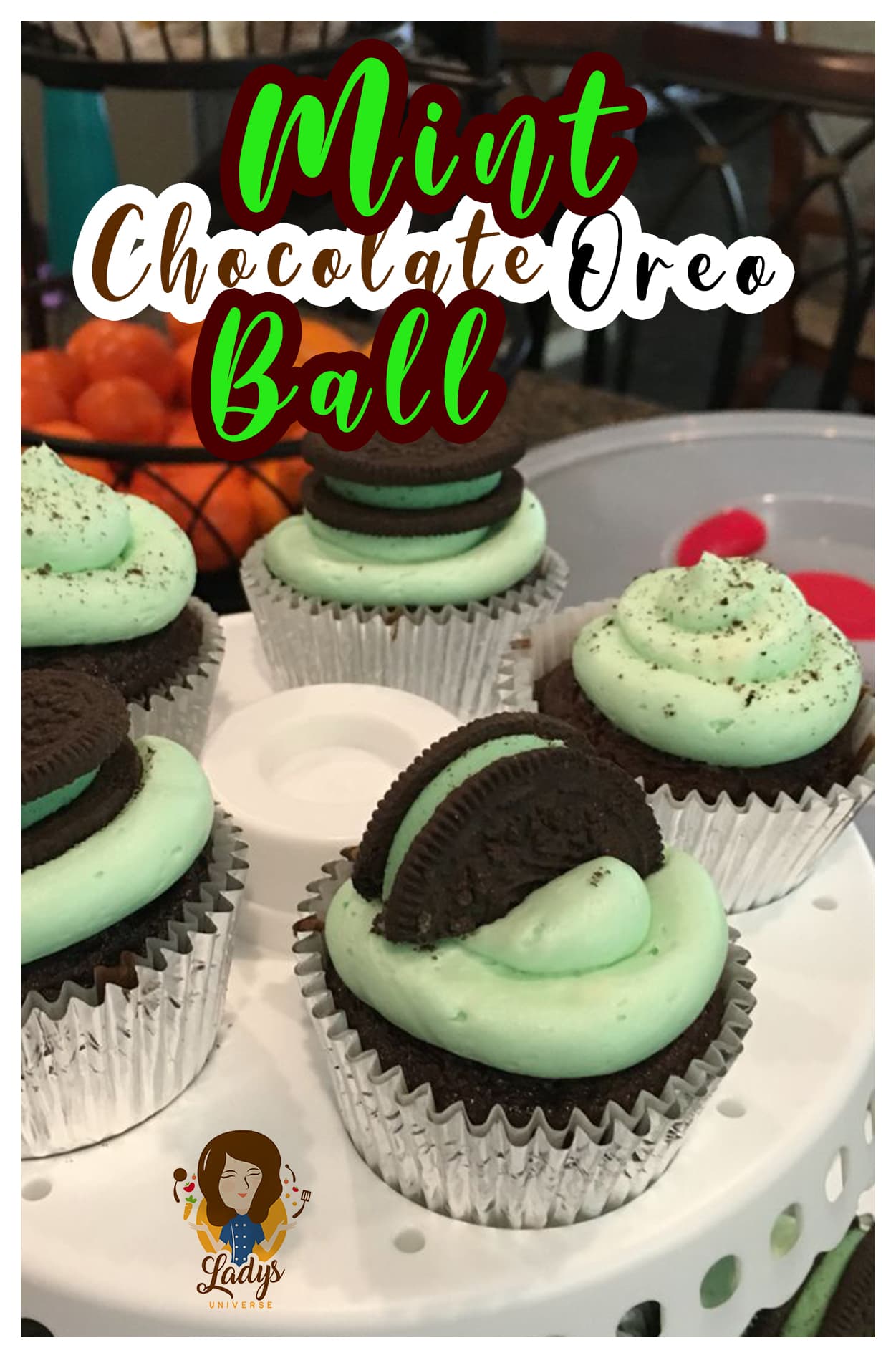 MINT CHOCOLATE OREO CUPCAKES