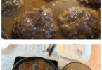 Cube steak with onion gravy