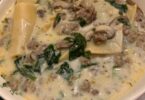 Creamy Alfredo Lasagna Soup