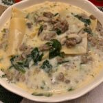 Creamy Alfredo Lasagna Soup