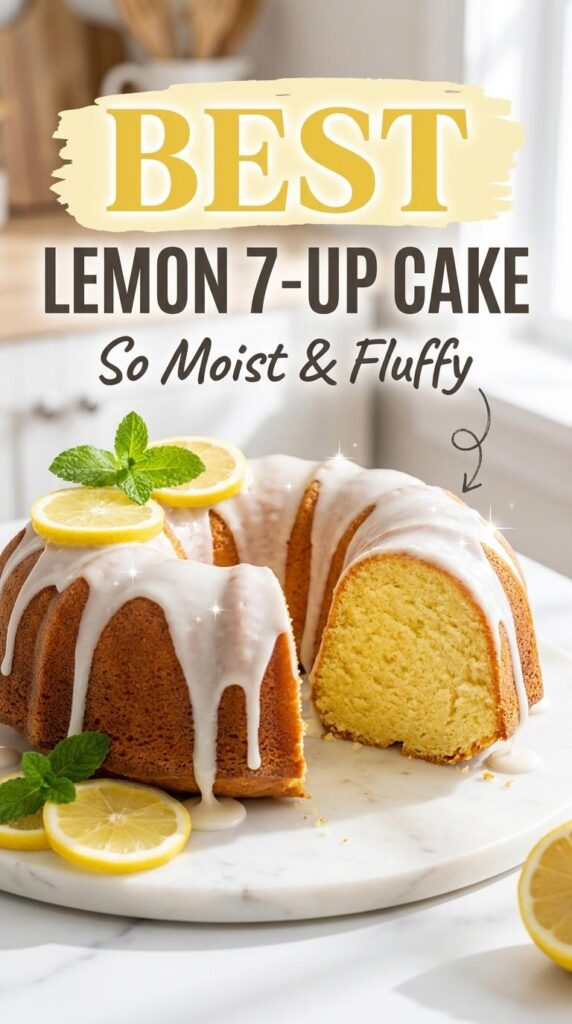 Classic Easy Lemon 7-Up Cake - The Best Bundt Cake Recipe!