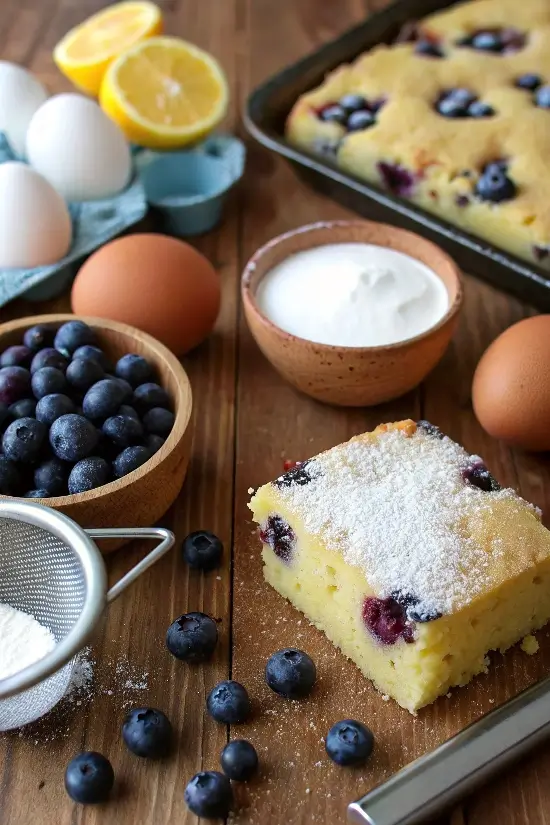 Blueberry Buttermilk Breakfast Cake