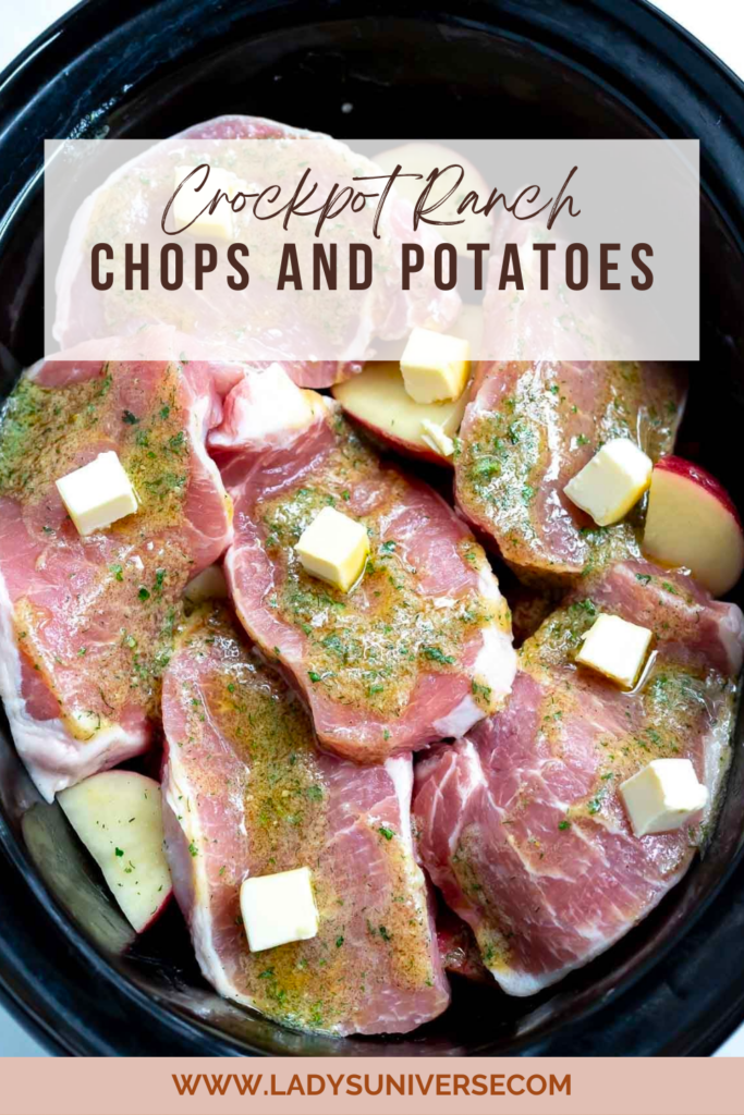 CROCKPOT RANCH CHOPS AND POTATOES