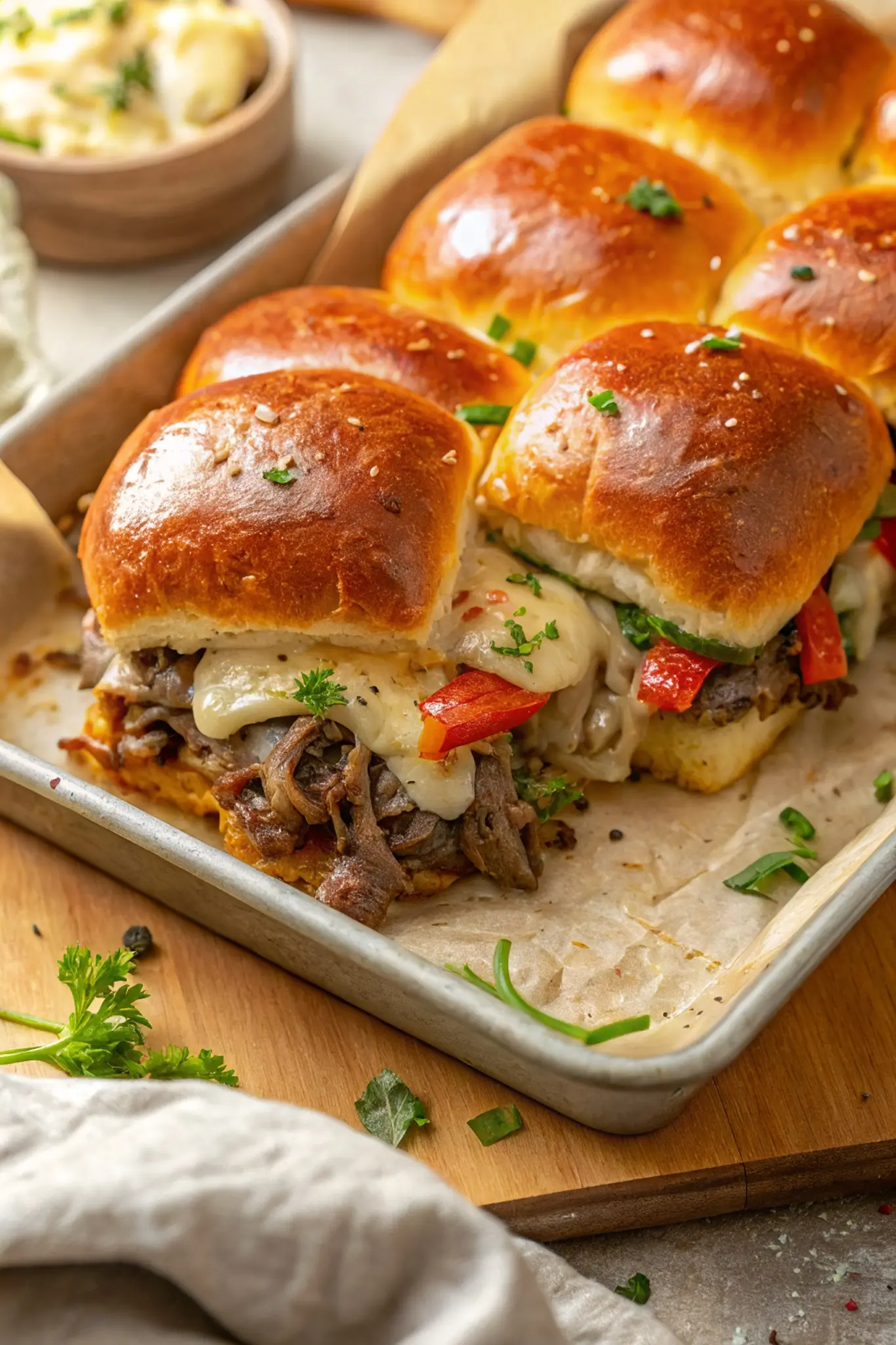 PHILLY CHEESESTEAK SLIDERS