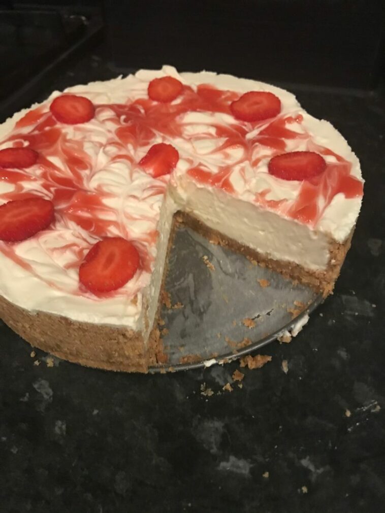 Sugar free Strawberry Cheesecake