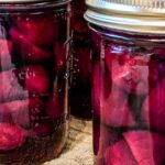 Pickled Beets kept in the refrigerator