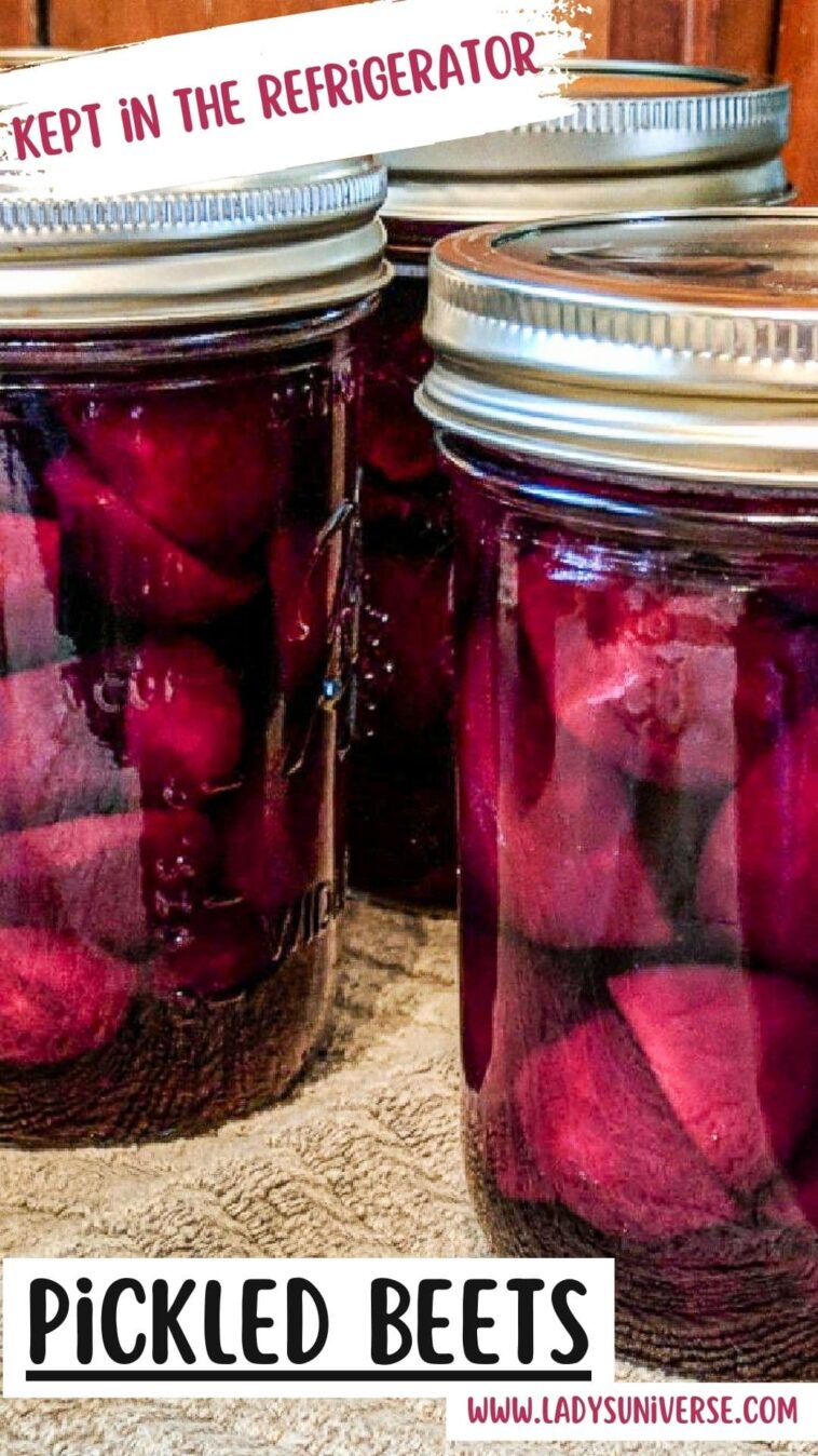 Pickled Beets kept in the refrigerator