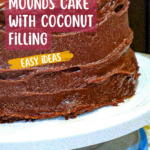 Mounds Cake with Coconut Filling