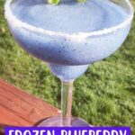 Frozen blueberry Margarita