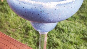 Frozen blueberry Margarita