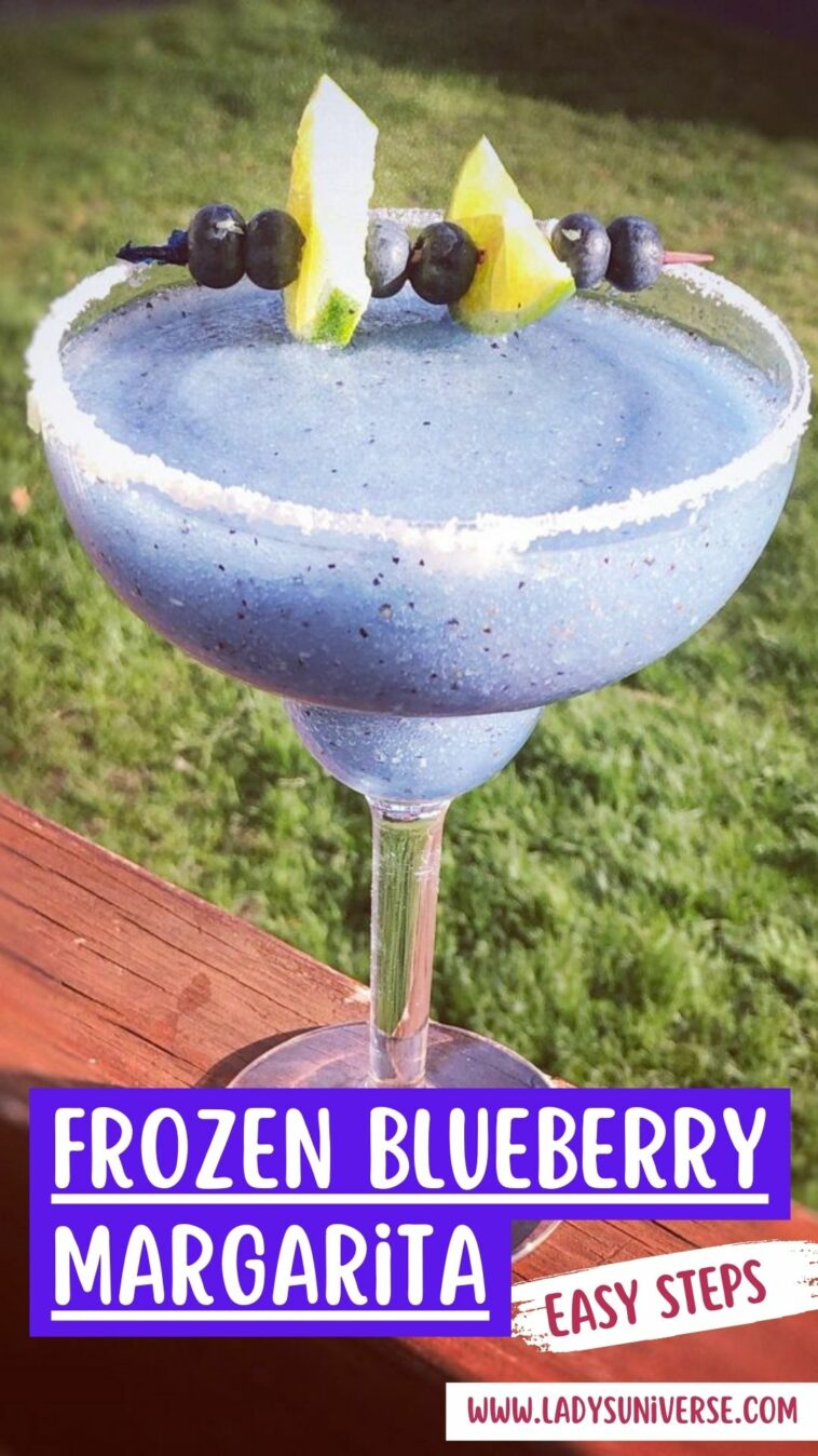 Frozen blueberry Margarita