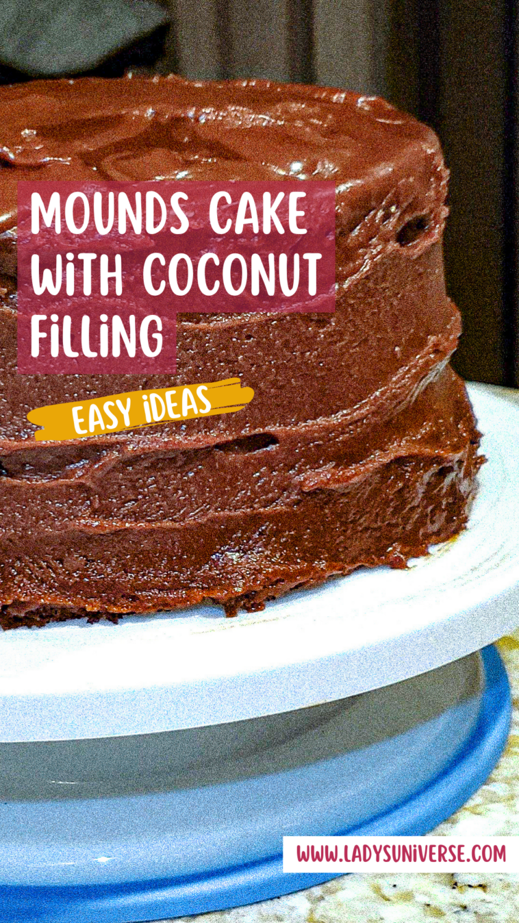 Mounds Cake with Coconut Filling