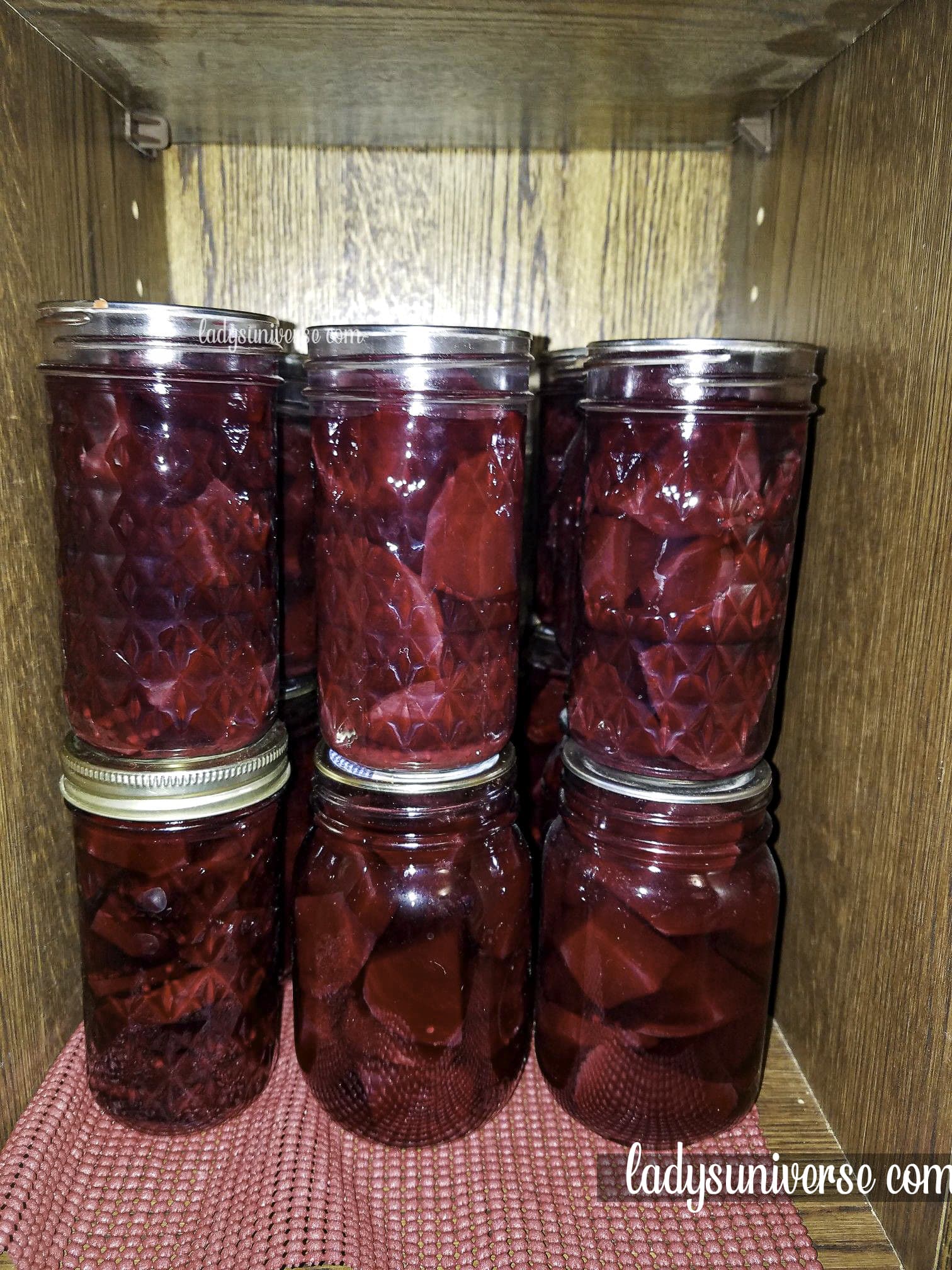 Pickled Beets kept in the refrigerator