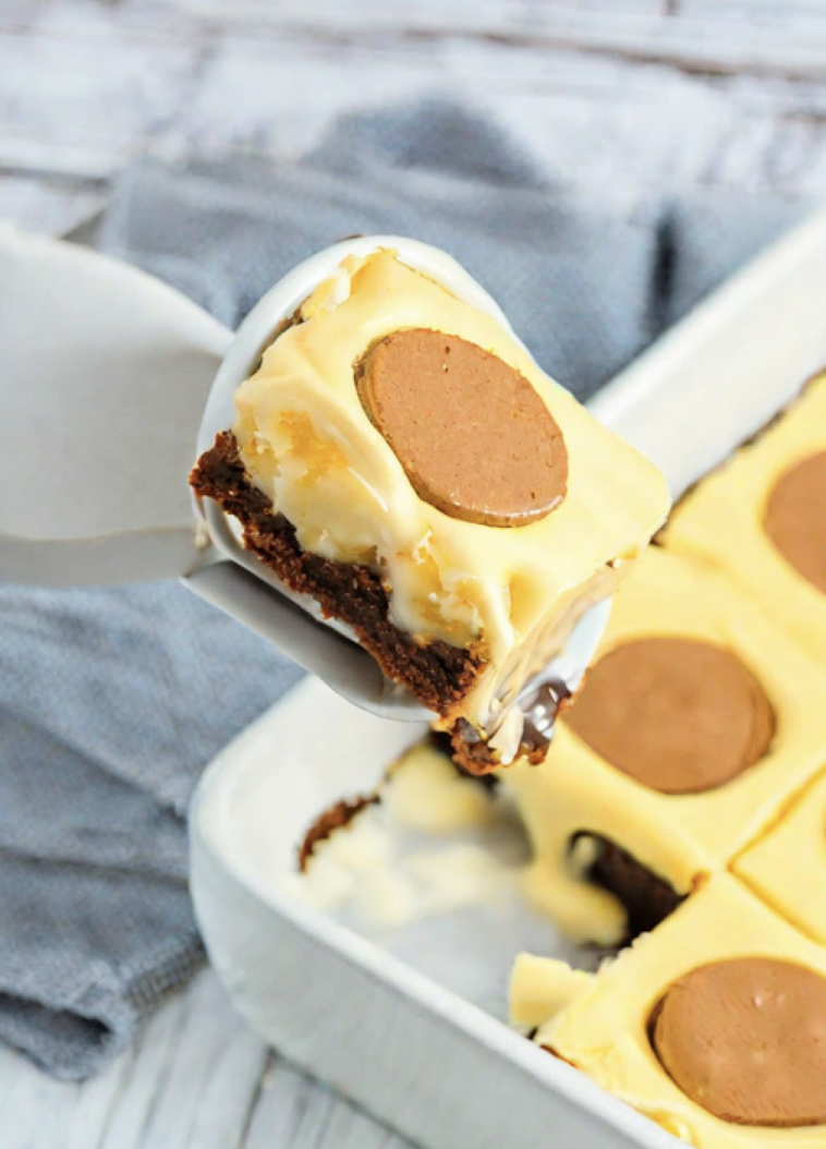 banana pudding brownies, banana pudding brownies recipe, brownie recipe, banana pudding blondies, creamy banana pudding