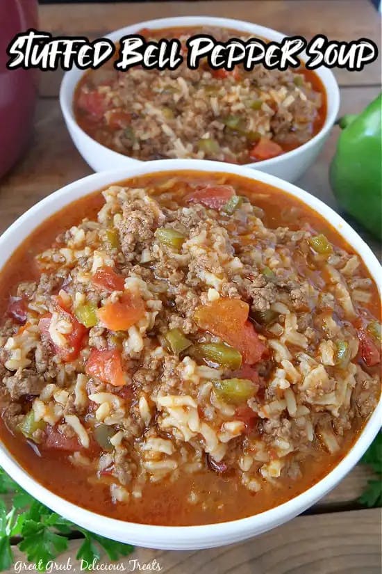 Stuffed Pepper Soup, stuffed pepper soup recipe, stuffed pepper soup crockpot, pepper soup, soup