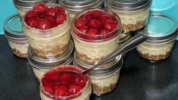 Cherry Cheesecake Dessert Jars