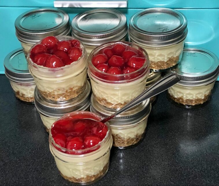 Cherry Cheesecake Dessert Jars