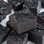 Christmas Coal Candy, Black Fudge Recipe, Festive Treats, how to make christmas coal candy