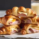 Ham and Cheese Croissant, Easy Lunch Recipe, Quick Sandwich, Ham, ham and cheese croissant calories