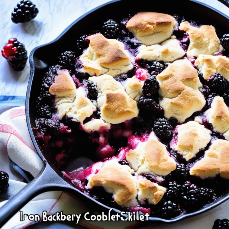 Iron Skillet Blackberry Cobbler