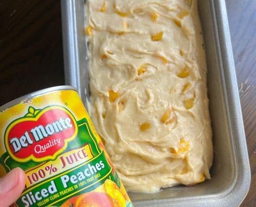 Peaches and Cream Cheese Loaf, Peaches, Cream Cheese Loaf, Cream, Cheese