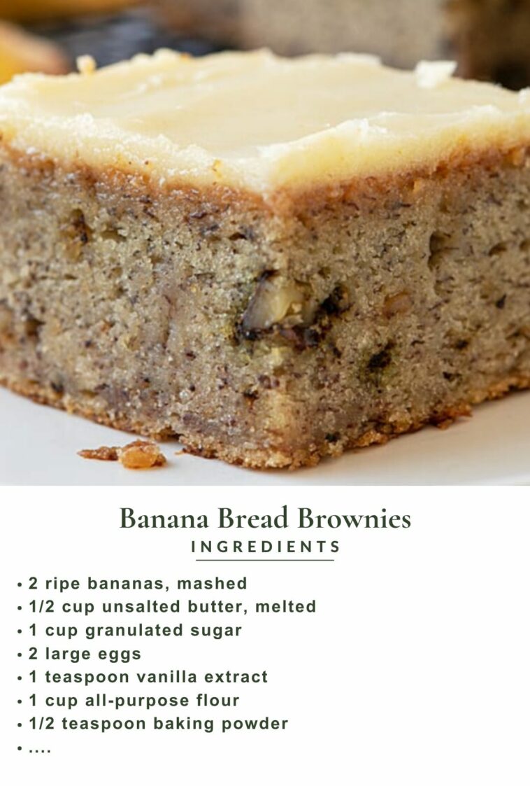 Banana Bread Brownies, Banana, Bread, Brownies