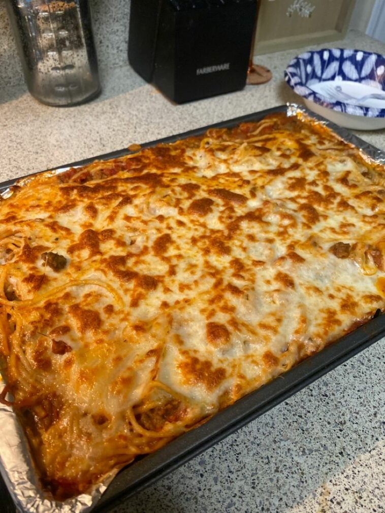 Baked Cream Cheese Spaghetti