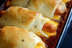 Chili Cheese Dog Bake