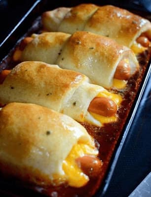 Chili Cheese Dog Bake