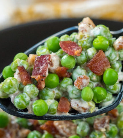 Creamy Bacon Pea Pecan Salad