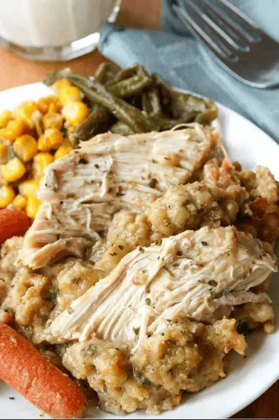 Crockpot Chicken and Stuffing