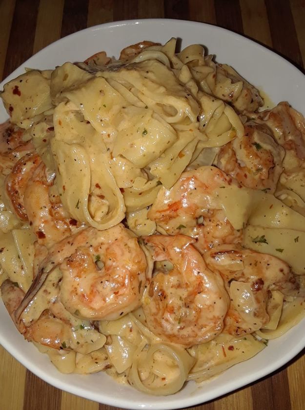 Shrimp Fettuccine Alfredo