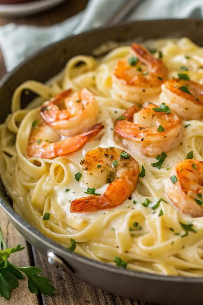 Shrimp Fettuccine Alfredo