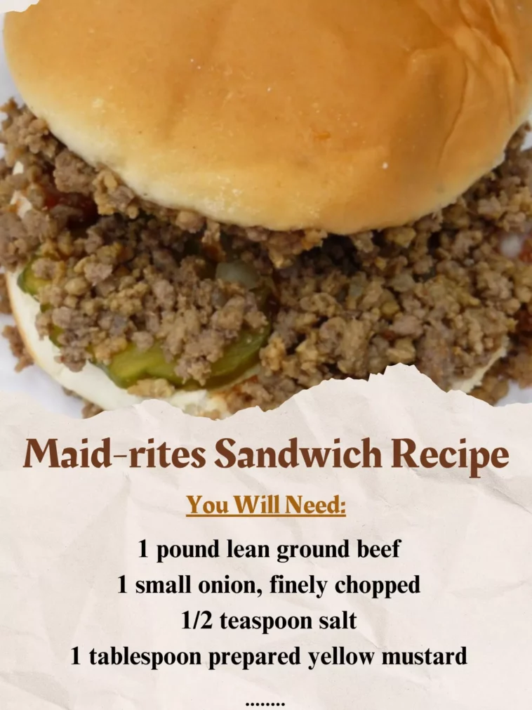 Maid-Rites are a ground beef sandwich