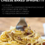 Bacon Cream Cheese Baked Spaghetti