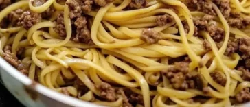 Mongolian Ground Beef Noodles