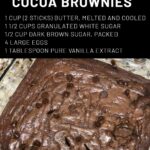 One Bowl Fudgy Cocoa Brownies